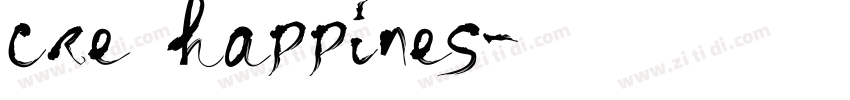 cre happines字体转换